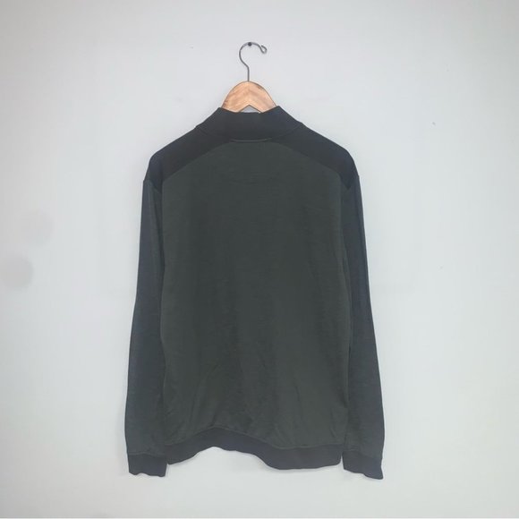 Ted Baker London Sweater Men's Size 2XL  Green Caravan Slim 1/4 Zip Long Sleeve‎ - Picture 6 of 12